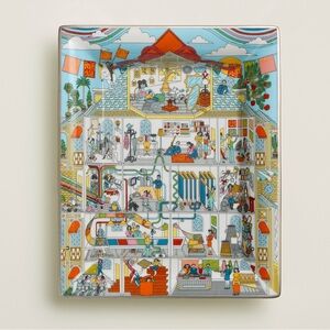 Hermès Colorful Decorative Tray - La Maison des Carres